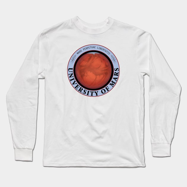 University Of Mars Long Sleeve T-Shirt by Victopia